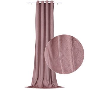 Rideaux personnalisés Bindi Rideau rose de luxe en tissu <span class=keywords><strong>jacquard</strong></span> gaufré haute texture pour fenêtre - Product Image 2