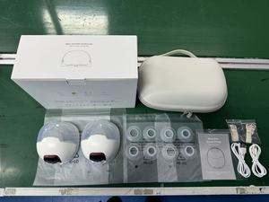 Lot de 2 <span class=keywords><strong>tire</strong></span>-<span class=keywords><strong>lait</strong></span> électriques portables mains libres avec sac en PU, intégration de la lactation et de l'extraction du <span class=keywords><strong>lait</strong></span>, en silicone, pour la maternité - Product Image 5