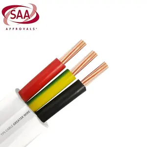 Kabel Selandia Baru standar 1.5mm 2.5mm kabel TPS datar Harga 100M/rol AS/NZS kabel standar