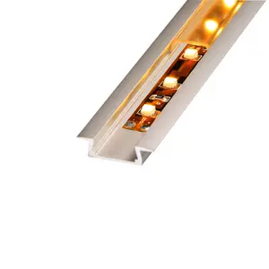 Piatto e sottile di Alluminio da incasso a led profilo di alluminio del dissipatore di calore per LED luce di striscia flessibile 5050 5630 strisce