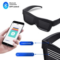 Factory Direct LED Disco Brille Bluetooth APP Quadratische Form Nachtclubs Bars Ostern Cheer Shutters Halloween Weihnachts feiern
