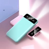 Échantillon gratuit 10000mah Powerbanks 20000 Mah chargeur mobile portable 2 Usb Mini Power Bank pour tous les téléphones