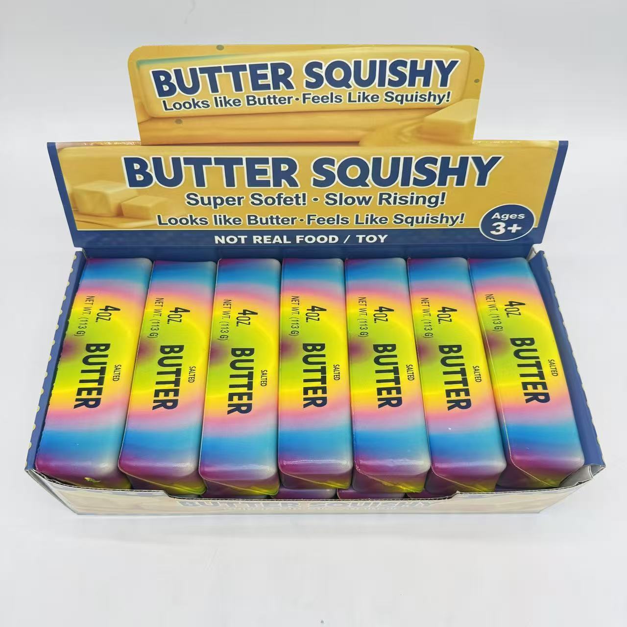 แท่งเนยสีสันสดใสขนาดเล็ก 13.5 ซม. [แพ็ค 12 ชิ้น] กล่องโชว์