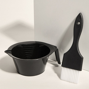 Ensemble bol et pinceau pour coloration des cheveux, en plastique noir, pour salon, coloration des cheveux, tous types de cheveux, usage permanent - Product Image 4
