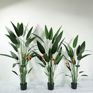 Grande Simulation Plante Verte Oiseau de Paradis Avec Fleur Faux Arbre En Pot Intérieur Salon Décoration Ornements Plantes Bioniques - Product Image 5