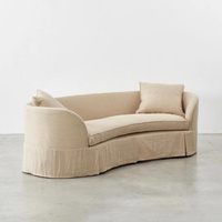 Vente directe usine – Canapé en coton et lin démontable et lavable, style minimaliste et créatif, avec jupe décorative, personnalisable