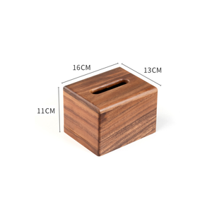 Boîte à mouchoirs LEXDO <span class=keywords><strong>en</strong></span> <span class=keywords><strong>bois</strong></span> <span class=keywords><strong>de</strong></span> noyer noir, style américain, écologique, pour restaurant, salle <span class=keywords><strong>de</strong></span> bain, hôtel, bureau - Product Image 2