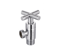 Prix usine 1/4 tourner la poignée croisée en laiton vanne d'angle pour robinet de cuisine bassins robinet douche
