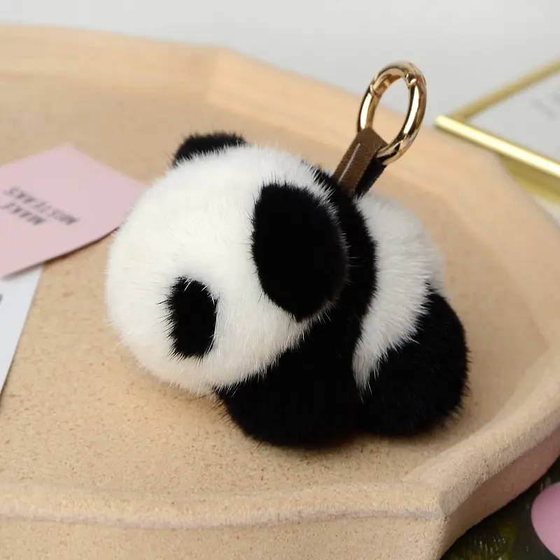 Neues Design Plüsch Walking Panda Spielzeug Kissen Custom Home Decor Kissen bezug Auto Charm Schlüssel bund Plüsch Figur Spielzeug