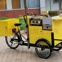 Vélo-Snack Ambulant pour Hot-Dogs, Poulet Frit et Barbecue