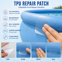 Patch de réparation transparent en TPU, ruban auto-adhésif étanche pour tentes, piscines gonflables, bouées, matelas pneumatiques et bateaux