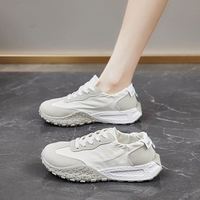 Nouvelles chaussures d'été pour femmes, respirantes, à plateforme, à lacets, baskets décontractées, légères, polyvalentes, pour la marche quotidienne