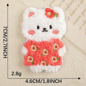 Parches de Chenilla con Detalles Impresos para Ropa, Logotipo Adhesivo, Parches Bordados de Chenilla con Dibujos Animados de Animales - Product Image 6
