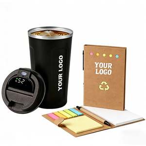Taza de Café Portátil de Acero Inoxidable de Doble Pared con Logotipo Personalizado, Regalo Empresarial Promocional, con Pantalla LED de Temperatura Inteligente en la Tapa - Product Image 1