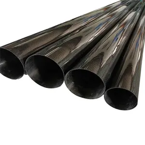 High-strength Carbon Fiber Tube 3K Straight-grain Bright Carbon Tube Can Be Customized In Various Sizes