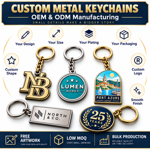 Porte-clés en métal personnalisé de qualité supérieure, logo personnalisé, souvenir, porte-clés, cadeau d'entreprise, OEM ODM - Product Image 4