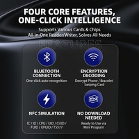 Lecteur-graveur de cartes NFC tout-en-un, RFID 125KHz/13.56MHz, double fréquence, concentrateur universel de cartes intelligentes