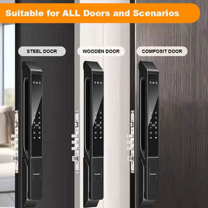 Cerradura Inteligente Delgada para Puertas Corredizas, Entrada sin Llave 6 en 1 con Reconocimiento Facial, Huella Dactilar, Código de Acceso, Tarjeta IC, Control por Aplicación, Llave - Product Image 3
