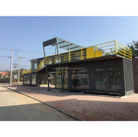 Café-bar-restaurant extérieur en conteneur de 40 pieds au design moderne
