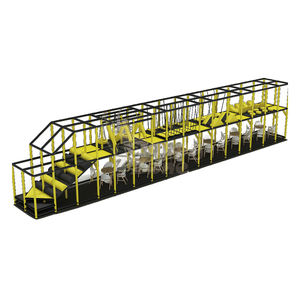 Estándar de seguridad europeo <span class=keywords><strong>americano</strong></span>, equipo de patio interior, Curso de Guerrero <span class=keywords><strong>Ninja</strong></span> suave, gimnasio de la jungla, carrera de obstáculos para niños de plástico - Product Image 4