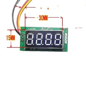 عداد دورات المحرك للدراجات النارية مع مقياس الفولتية 12 فولت قابل للتعديل - Product Image 2