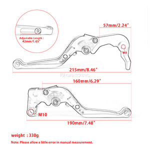 DANCARO 오토바이 R7 브레이크 레버 CNC 알루미늄 브레이크 클러치 접이식 레버 야마하 YZF-R7 2023 2024 - Product Image 6