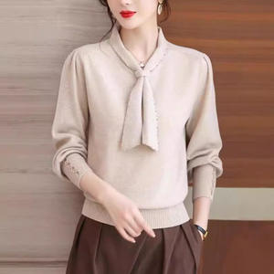 Casual Zijden Pullover-Shirts Voor Dames Gebreide Kleding Voor Meisjes In Het Herfstseizoen - Product Image 3