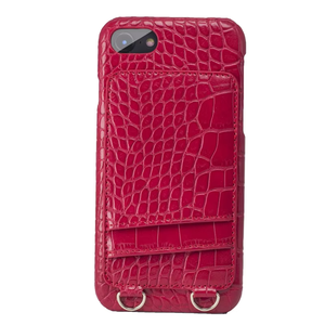 Portefeuille de luxe avec porte-cartes, bandoulière, en cuir véritable effet croco, étui de téléphone, coque arrière pour cartes de crédit pour iPhone/<span class=keywords><strong>Samsung</strong></span> - Product Image 5