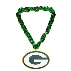 Novo NFL Green Bay Packers Fan Cadeia Colar Grande Tamanho 3D EVA Foam Fanfave Fanchain Colar
