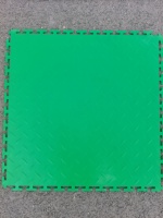 Rautenmuster 50x50 cm Rutschfeste, Verbundene PVC-Garagenbodenfliesen für Innenbereiche, 6 mm Starke Vinylbodenbeläge für Werkstätten und Grafikdesign