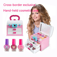 Mxl Mini Coiffeuse Princesse Portable en Plastique avec Tiroirs pour Filles, Ensemble de Maquillage pour Jeu d'Imitation