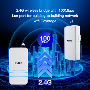KuWFi-enrutador <span class=keywords><strong>Wifi</strong></span> para exteriores, repetidor inalámbrico potente de largo alcance, extensor de 1KM, punto a punto, puente inalámbrico, 2,4 Ghz, 300Mbps - Product Image 4