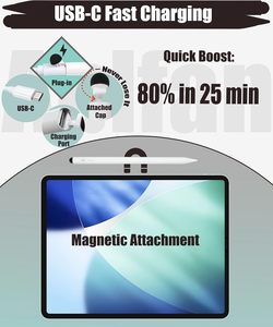 Stylo <span class=keywords><strong>Apple</strong></span> 2 en 1 actif et capacitif, charge rapide pour <span class=keywords><strong>iPad</strong></span> <span class=keywords><strong>Apple</strong></span> 10e/11e génération / Pro 11/12.9'' / Air 3/4/5/6/7 mini 5/6 - Product Image 3