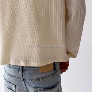 Chemises Streetwear Personnalisées en Coton Gaufré 100% pour Hommes – Qualité Supérieure, Coupe Courte et Ample, Motif Imprimé, Manches Longues - Product Image 4