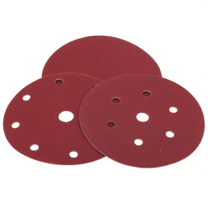 Disques de ponçage Velcro Ttake 150 mm, grain 60, papier abrasif pour ponceuse orbitale avec système auto-agrippant - Product Image 2
