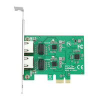 1Gbe 2 puertos PCIE X1 Gigabit RJ45 Puertos duales Servidor PCI-E Tarjeta de red Lan Realtek 8111F