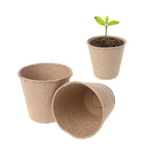 Nursery Pots Biodegradable Seedling Paper Pulp Pot Plant peat pots Nursery Cup Tray