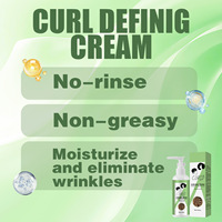 Crème Coiffante Bouclante Définition des Boucles Pommade Élastifiante Hydratante Fixation Forte Cheveux Bouclés Après Permanente