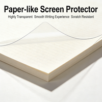 Protecteur d'écran universel en PET avec effet papier |   Protection d'écran ultra-fine, dureté 2-3H, anti-reflet, anti-traces de doigts, étanche, transparente, intégrale