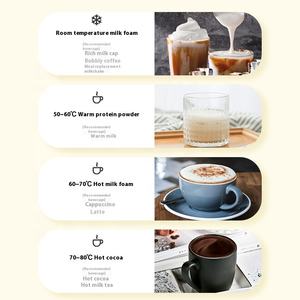 <span class=keywords><strong>Mousseur</strong></span> <span class=keywords><strong>à</strong></span> <span class=keywords><strong>lait</strong></span> électrique entièrement automatique multifonctionnel chaud/froid pour latte art en acier inoxydable, capacité 300 ml, sécurité domestique - Product Image 5