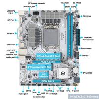 Carte mère de jeu ERYING M-ATX B760M haute performance, RAM DDR4, carte mère de bureau DIY