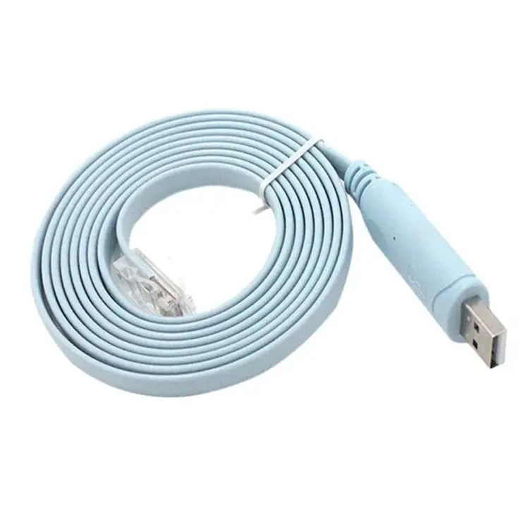 كابل تحويل من USB إلى RJ45 وحدة تحكم محول تسلسلي RS232 لـ Cisco H3C HP Arba 9306 كابلات تحكم مفتاح تحويل راوتر هواوي