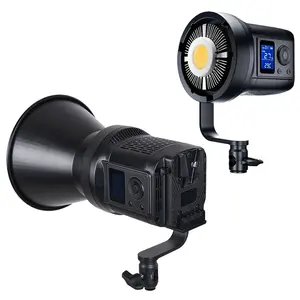 Tolifo SK-80DB Bi Color LED Video Studio Portable 100W 3000-6000K Outdoor Photographic Lighting COB Videography Light