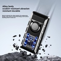 Briquet noir à la mode TikTok même style personnalisé créatif allumage par induction à commande vocale Source de vente en gros transfrontalière
