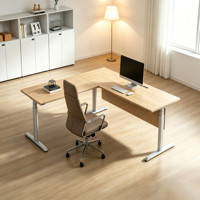 Bureau de jeu électrique réglable en hauteur, table de bureau pour ordinateur, table réglable pour salle de jeu ou chambre à coucher