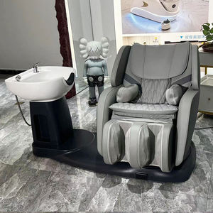 <span class=keywords><strong>2</strong></span> en <span class=keywords><strong>1</strong></span> reclinable de lujo, cabeza de pedicura ajustable, lavabo de Spa, peluquería eléctrica, masaje, champú, sillas y cuenco - Product Image 6