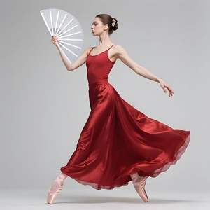 Abanicos plegables de plástico de 33 cm con mango de plástico para manualidades, en blanco y negro, de poliéster, pintados para Navidad - Product Image 4