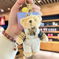 Porte-clés en peluche doux et animal en peluche kawaii pour couple, ours en peluche, jouet pour enfants, cadeau, sac, décoration, 4.7 pouces, 12cm, offre spéciale