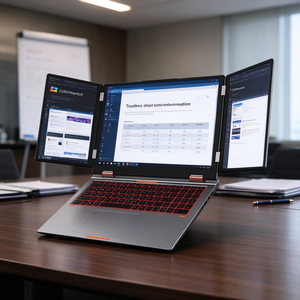16 Inch Triple Display Office Laptop Intel i5 12450H 32GB RAM 1TB NVMe SSD Win-dows 11 Portable Notebook - Product Image 1