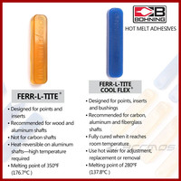 Tir à l'arc arc et flèche bâton de colle adhésif thermofusible haute température cuit au feu pour tête de flèche tête large flèche insérer Nock Pin
